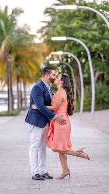 Miami vibes engagement session