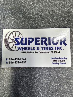 Yet again! Another great service on my vehicle!! THANK YOU SUPERIOR!!