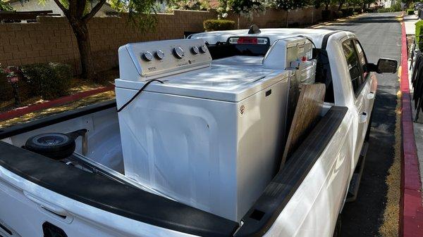 Appliances we removed from a nursing home. We're always glad to help clean up.