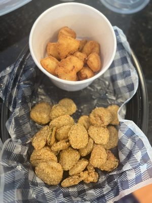 Fried Cheese + Fried Pickles