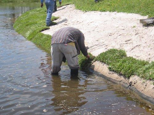 Completing Geo Tube Shoreline Restoration