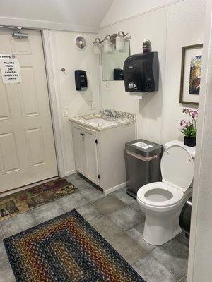 Spacious bathrooms