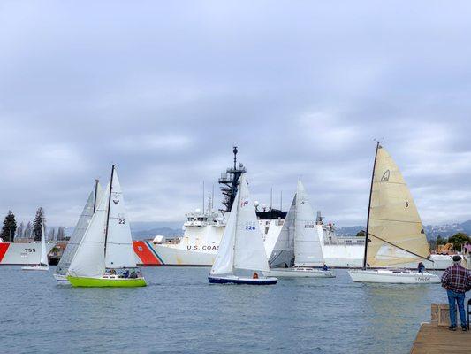 Year-round sailboat racing