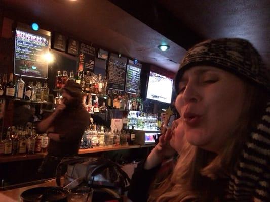 My friend singing "stairway to heaven" at the bar. Enough said