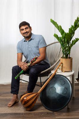 Sound healing with ancient instruments.