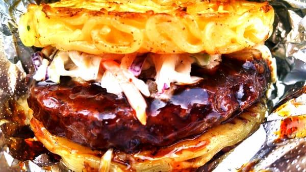 Ramen Burger Close-up