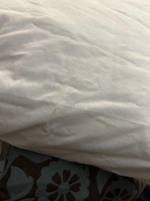 Dirty pillowcase