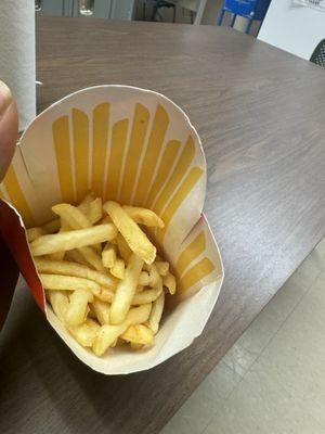 Limp cold fries