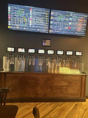 The beer wall - great selection!