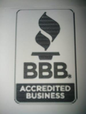 Accredited Business:  Better Business Bureau