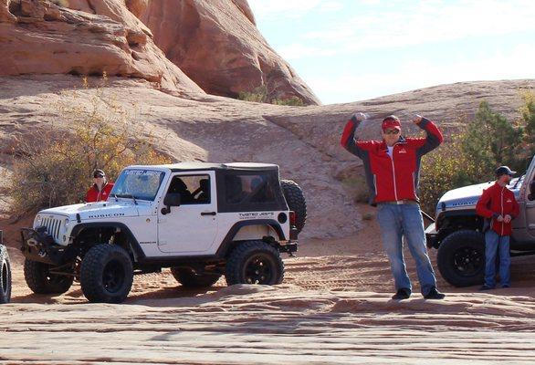 test driving in moab with hercules tire , liked it so much a bought a rubicon