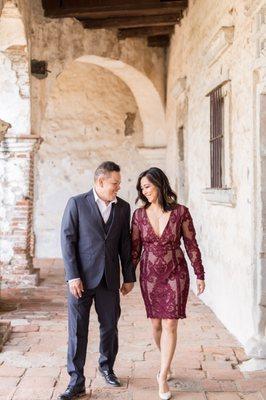 Anniversary photo session 2.10.19 @Mission San Juan Capistrano.