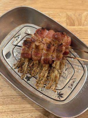 bacon needle mushroom