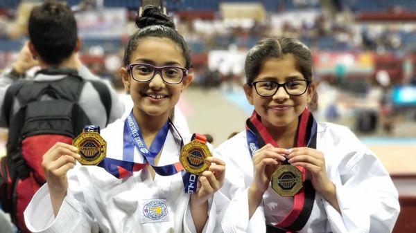 Gold medals from Texas State Taekwondo Championships 2019