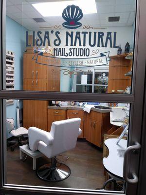 Lisa's Natural Nail Studio in the Sola Salon Suites near Hobby Lobby