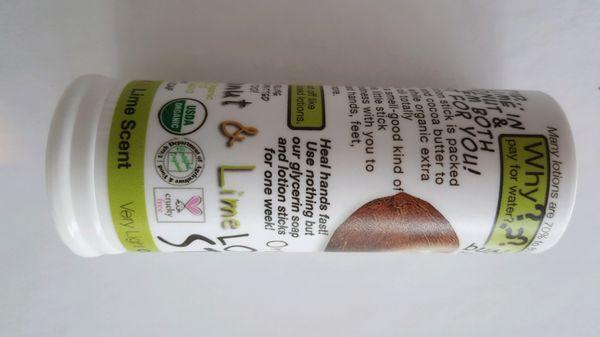 Lotion Stick: Cruelty free and USDA certified