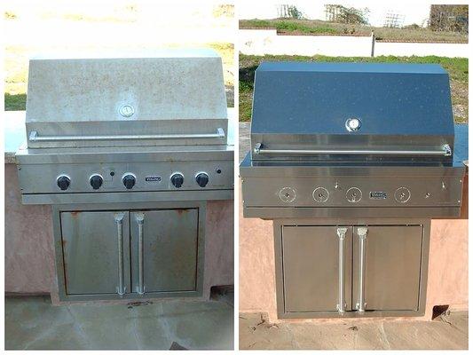 You too can restore a Stainless steel grill upon completion of our classes.