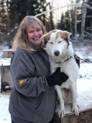 Lynne & Chip, one of our lead dogs