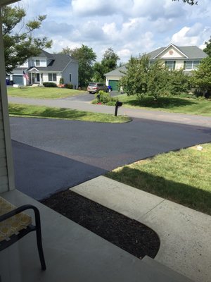 Driveway sealed and looks like new