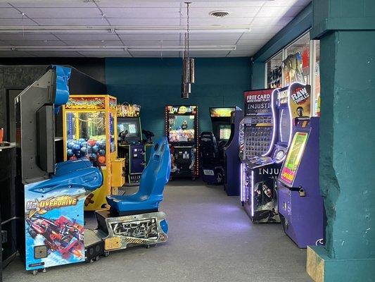 An arcade with variety.