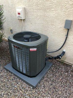 Installation of High Efficiency TRANE AC Unit