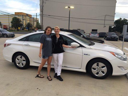 My daughter with Ms Dawn at Audi of New Orleans!