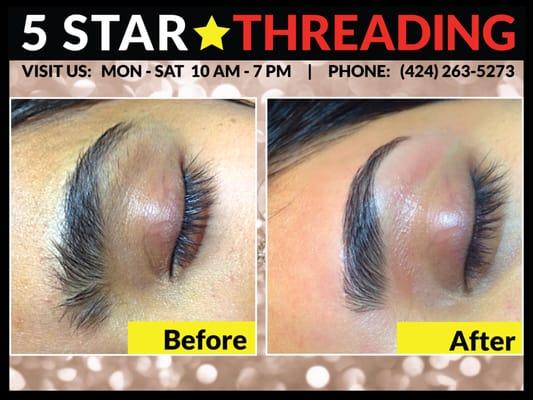 Get the perfect eyebrow shape and enhance your look naturally!   Gently face hair removal in Lomita California, Los Angeles