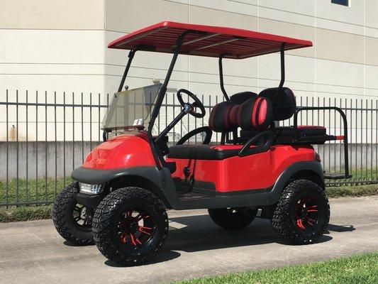 2007 Club Car Precedent (48v).  Red & Black Custom Built Cart