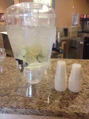 Infused water for guests!