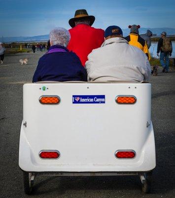 Pedicab for the History Hike