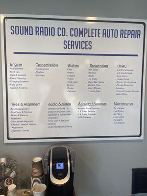 Sound Radio Company Complete Auto Repair