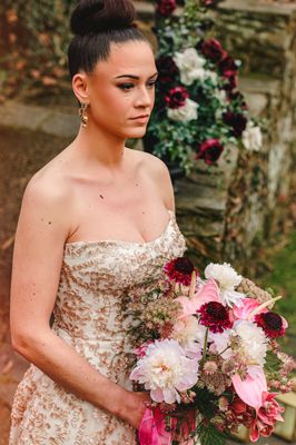 pink bridal bouquet