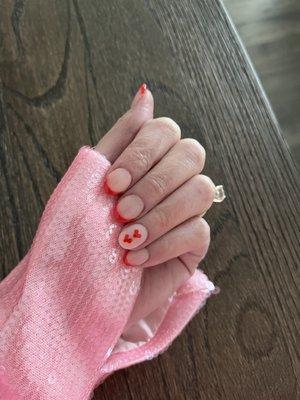 Valentine's Day nails