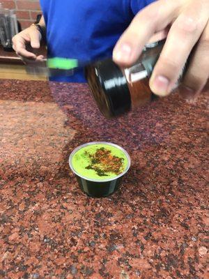 Wheatgrass shot