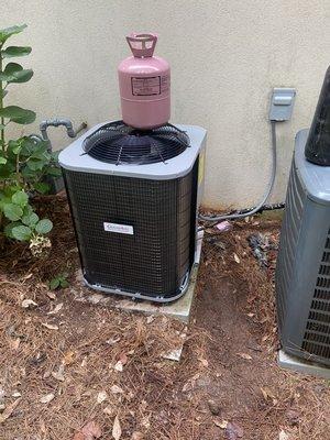 New installed condenser