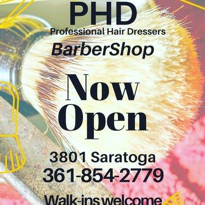 Come in check out the best barbershop in town.  Barber in shop make your appointment ahead of time if you don't want to wait