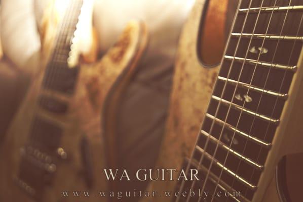 A couple of guitars that were fully setup with fret fret work from WA Guitar!