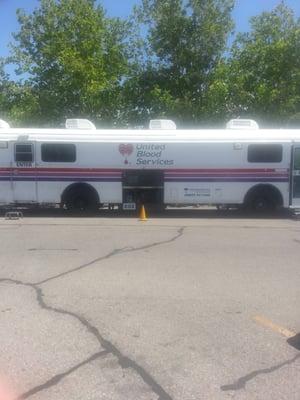 Blood drive at Smith's parking lot until 2pm today June 25. Academy and Wyoming.