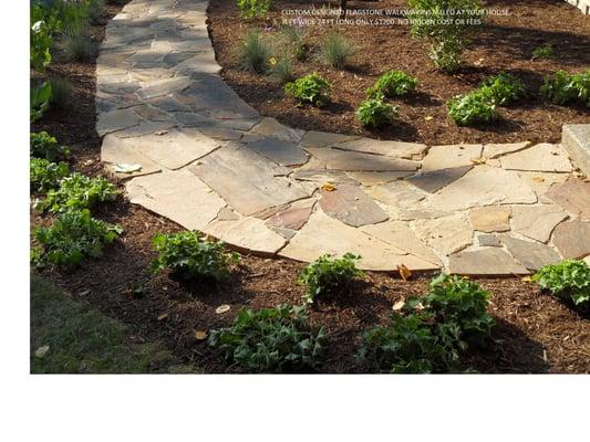 Flagstone walkway