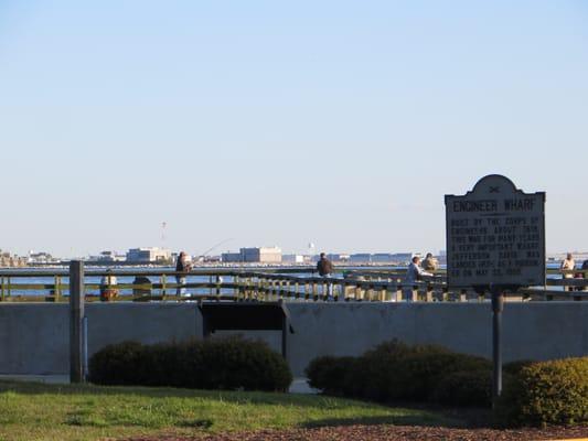 Engineer Wharf Marker at Fort Monroe