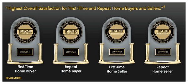 CENTURY 21 has been ranked highest in overall customer satisfaction by the J.D. Power 2014 Home Buyer/Seller.