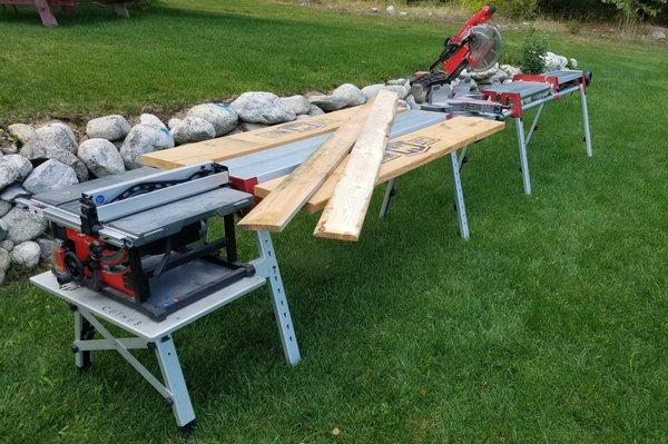 Portable workstation for your miter saw and table saw