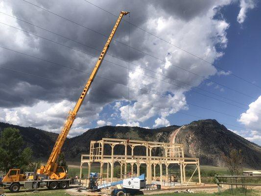 Timber frame, Gardner, MT.