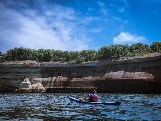 The owner Chris guiding our kayaking tour