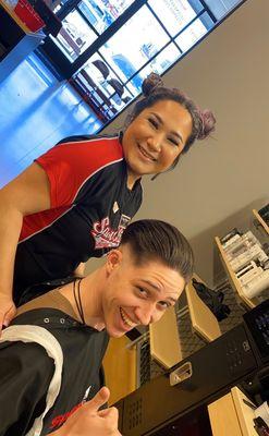 Fresh Fade Friday!  Nice work Elina!  Come see us at Sport Clips Alta Mere