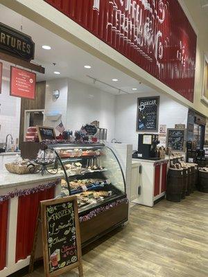 Bakery counter for coffee shop inside lowes