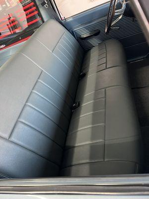 Seat installed in truck