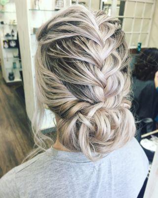 Braided updo