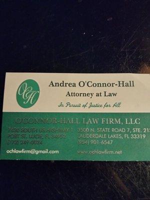 Andrea O'Connor-Hall Attorney at law