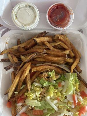 Chicken Gyro with Fries